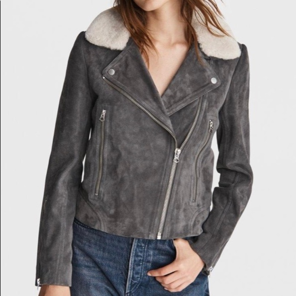 Rag and Bone Mack Suede Jacket L